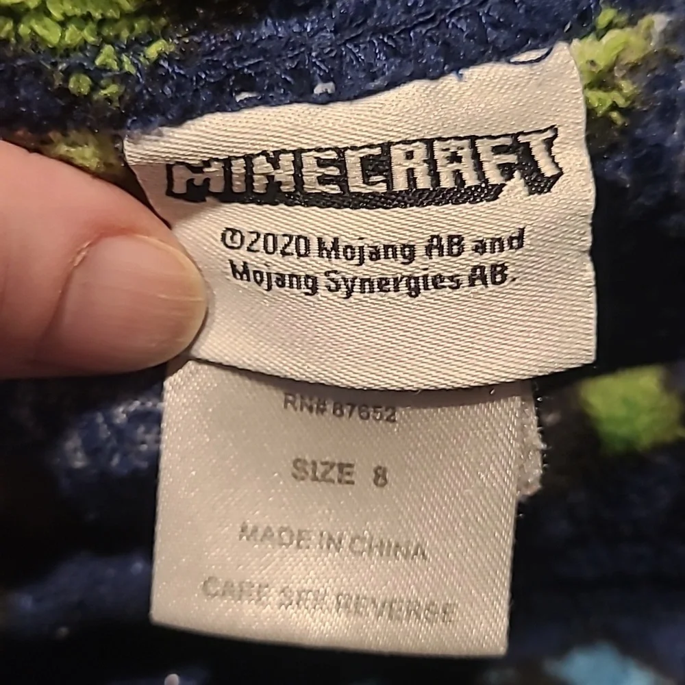Boy's Minecraft Fleece Pajama Pants 8